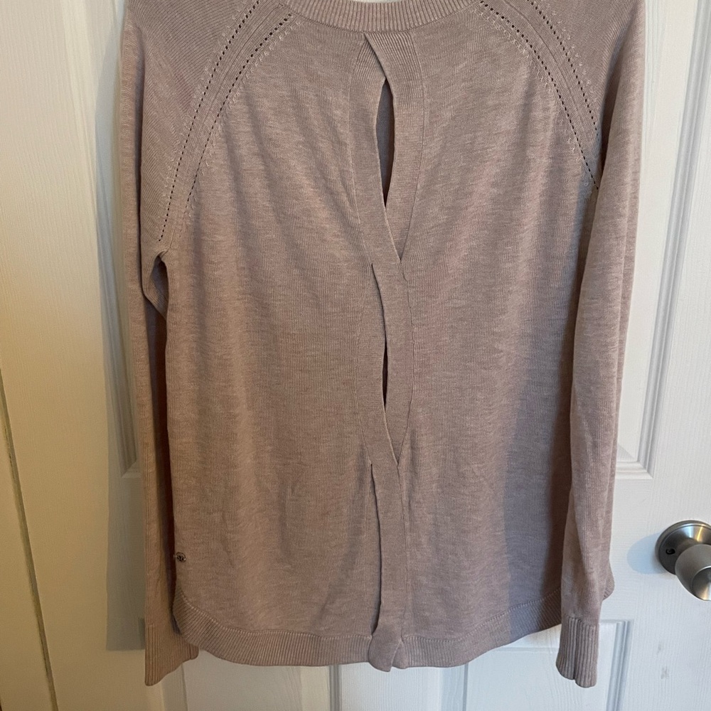 Lululemon open back merino sweater